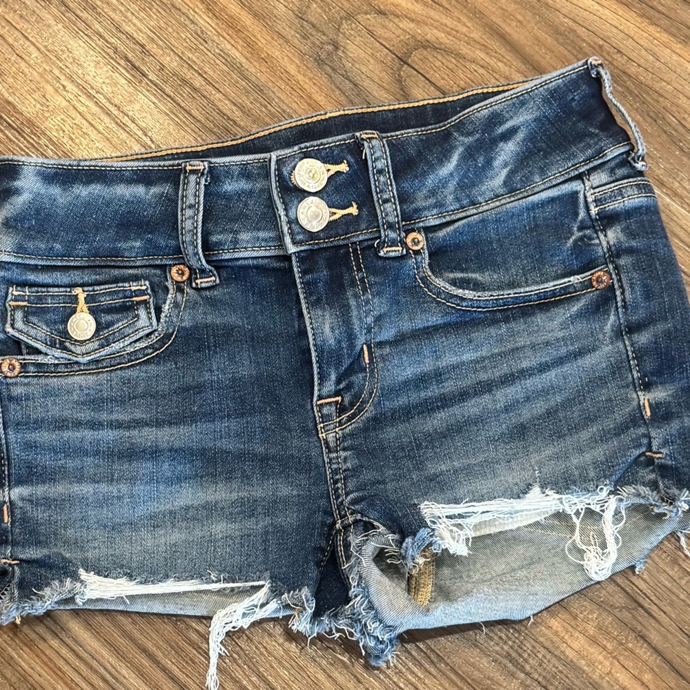 Denim Blue Women's Shorts American Eagle